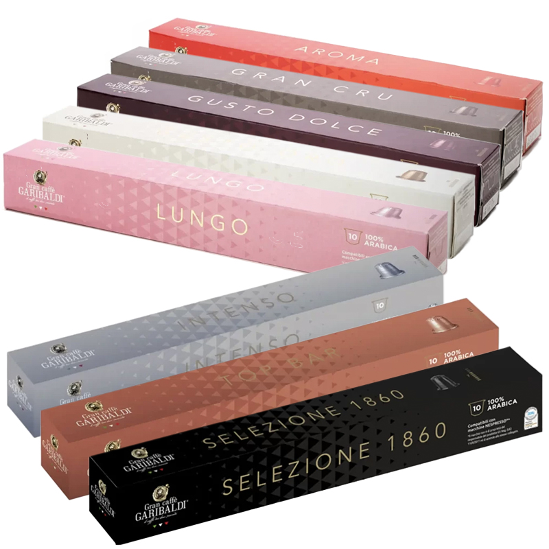 Комплект за дегустация Garibaldi 2 – 80 бр. Nespresso съвместими капсули - Image 4