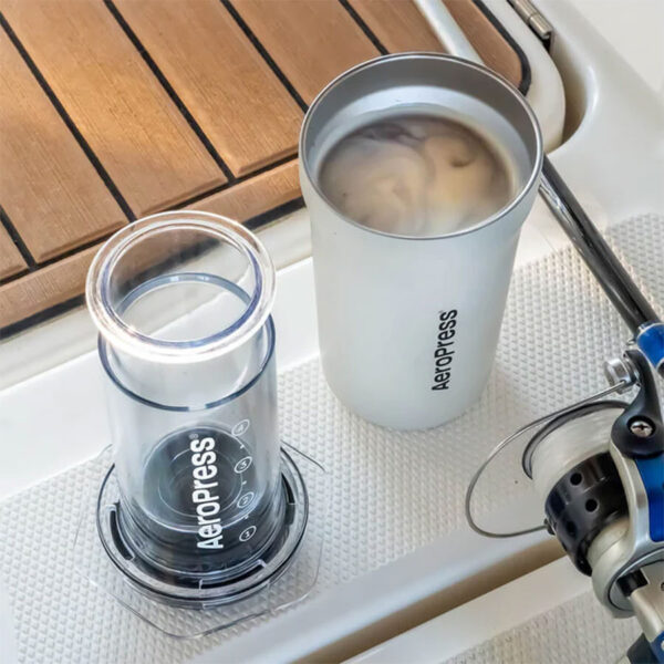 AeroPress Go Plus Travel System – ръчна кафемашина, кремава - Image 3