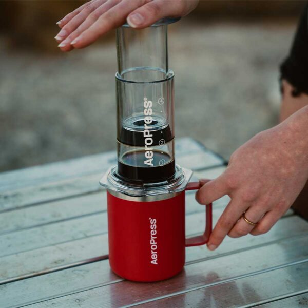 AeroPress Travel Mug - термочаша, червена - Image 5