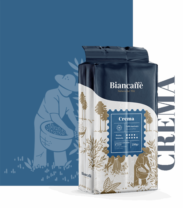 BIANCAFFE Crema – мляно кафе – 0.250 kg. - Image 2