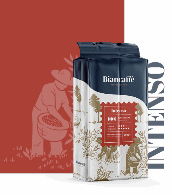 BIANCAFFE Intenso – мляно кафе – 0.250 kg. - Image 2