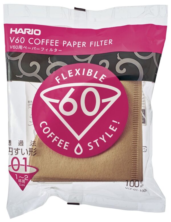 Натурален хартиен филтър за Hario V60