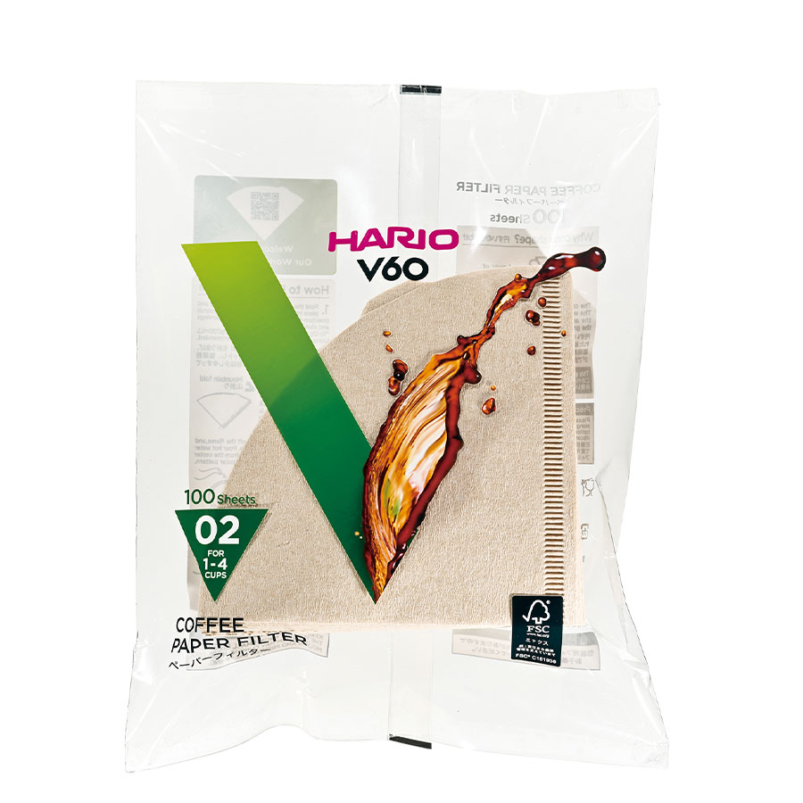 Натурален хартиен филтър за Hario V60