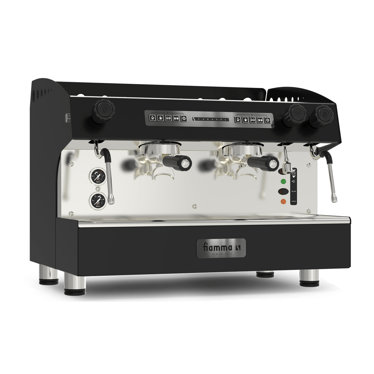 Професионална еспресо машина Fiamma Caravel 2CV с 2 групи.