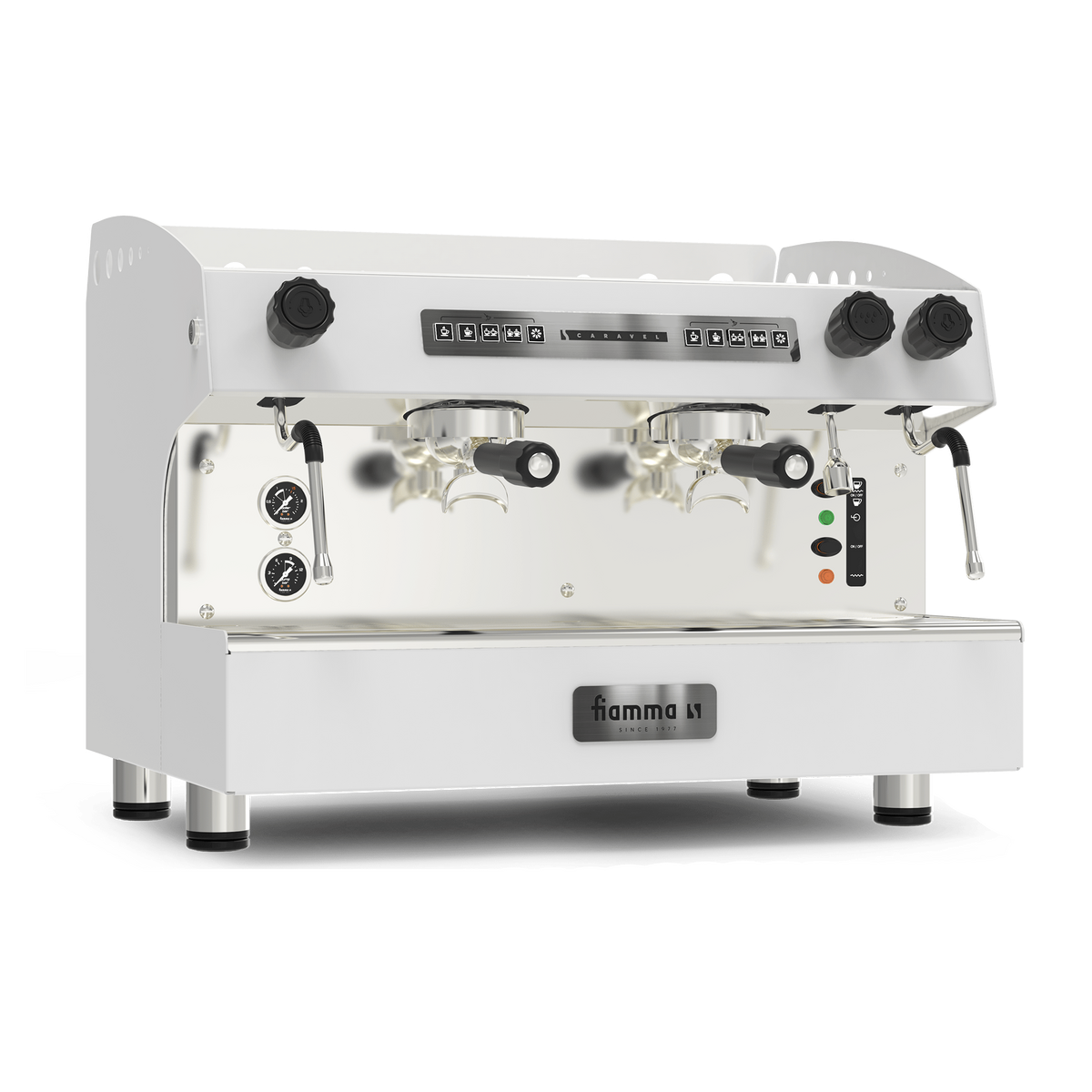 Професионална еспресо машина Fiamma Caravel 2CV с 2 групи.