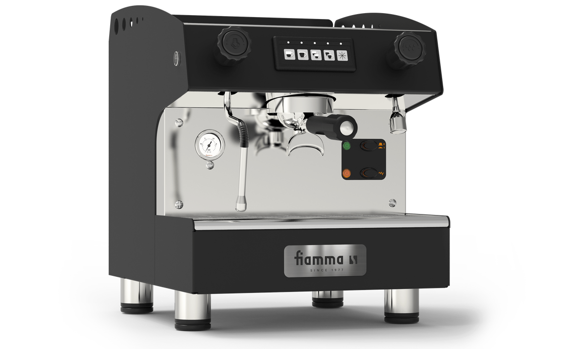 Професионална еспресо машина Fiamma Marina CV черен цвят.
