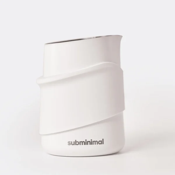 бяла каничка за мляко за лате арт без дръжка subminimal