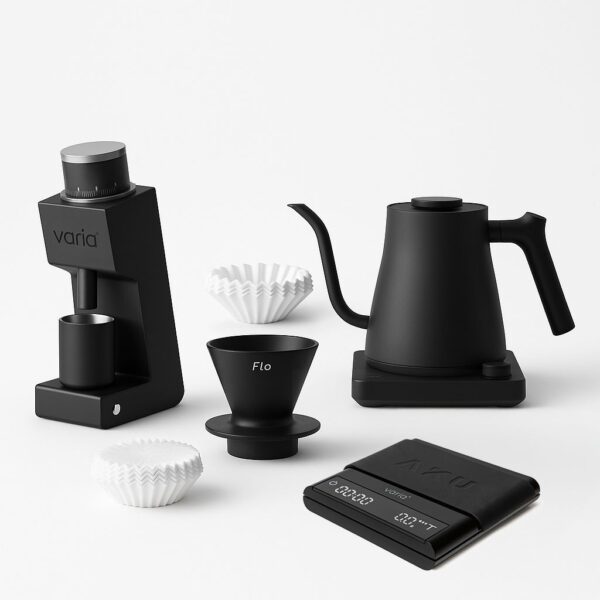 Домашен бариста комплект Varia с Varia VS3, Flo и Aku Pro.