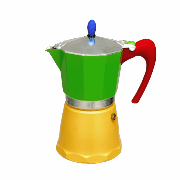 Цветна италианска мока кафеварка G.A.T. Multicolor за 3 чаши кафе