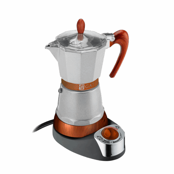 Електрическа италианска кафеварка G.A.T. Splendida за 4 чаши с нагревател