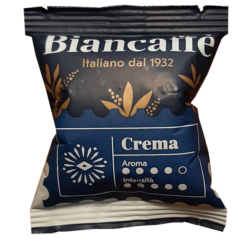 Единична съвместима капсула Лаваца Блу BIANCAFFE Crema за италианско еспресо
