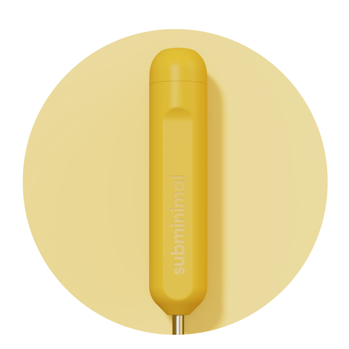 Subminimal NanoFoamer Go Pollen - разпенвател за мляко, пастелножълт - Image 6
