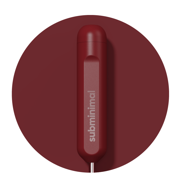 Subminimal NanoFoamer Go Cabernet - разпенвател за мляко, виненочервен - Image 6
